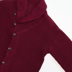 画像3: 〜30's UNKNOWN BRAND WOOL KNIT SHAWL COLLAR CARDIGAN (3)