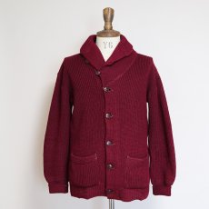 画像8: 〜30's UNKNOWN BRAND WOOL KNIT SHAWL COLLAR CARDIGAN (8)