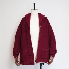 画像9: 〜30's UNKNOWN BRAND WOOL KNIT SHAWL COLLAR CARDIGAN (9)