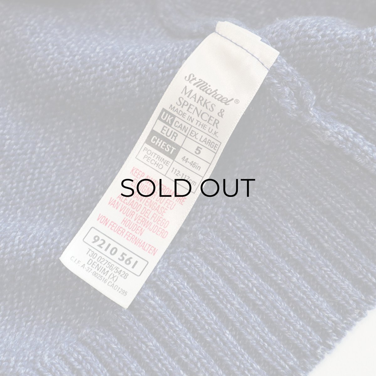 画像7: MARKS & SPENCER COTTON KNIT SWEATER "MADE IN THE U.K." (7)