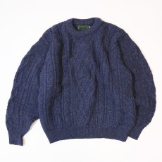 画像1: CALLAN WOOL KNIT FISHERMAN'S SWEATER (1)