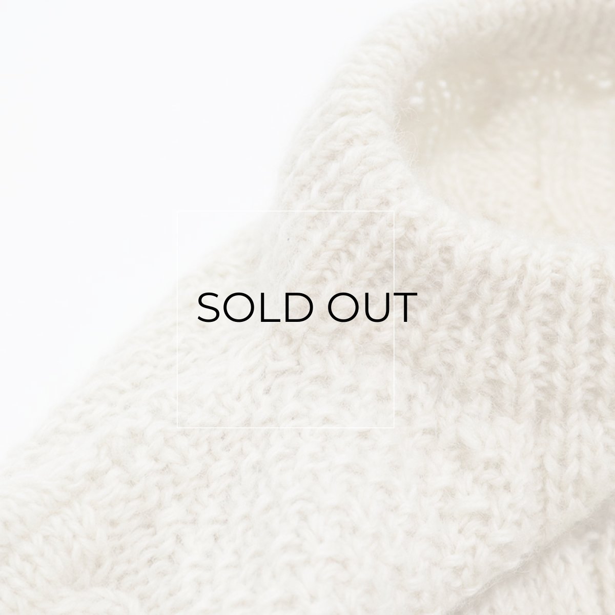 画像10: OLD UNKNOWN BRAND WOOL HAND KNIT FISHERMAN'S SWEATER (10)