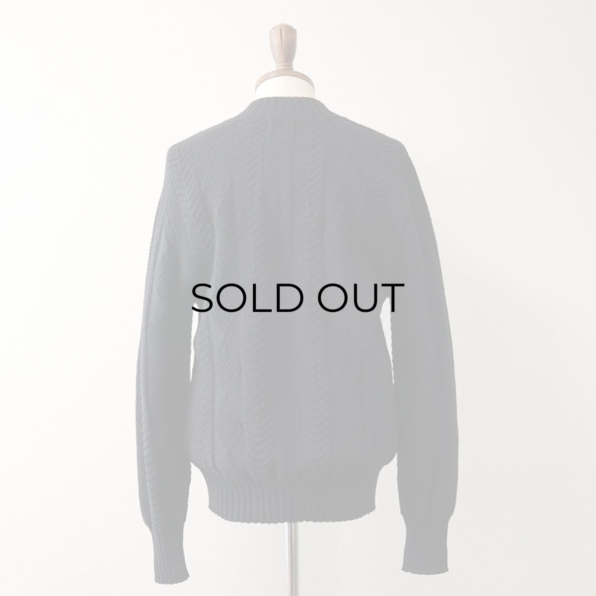 画像9: 50's CAMPUS BLACK WOOL KNIT V NECK SWEATER (9)