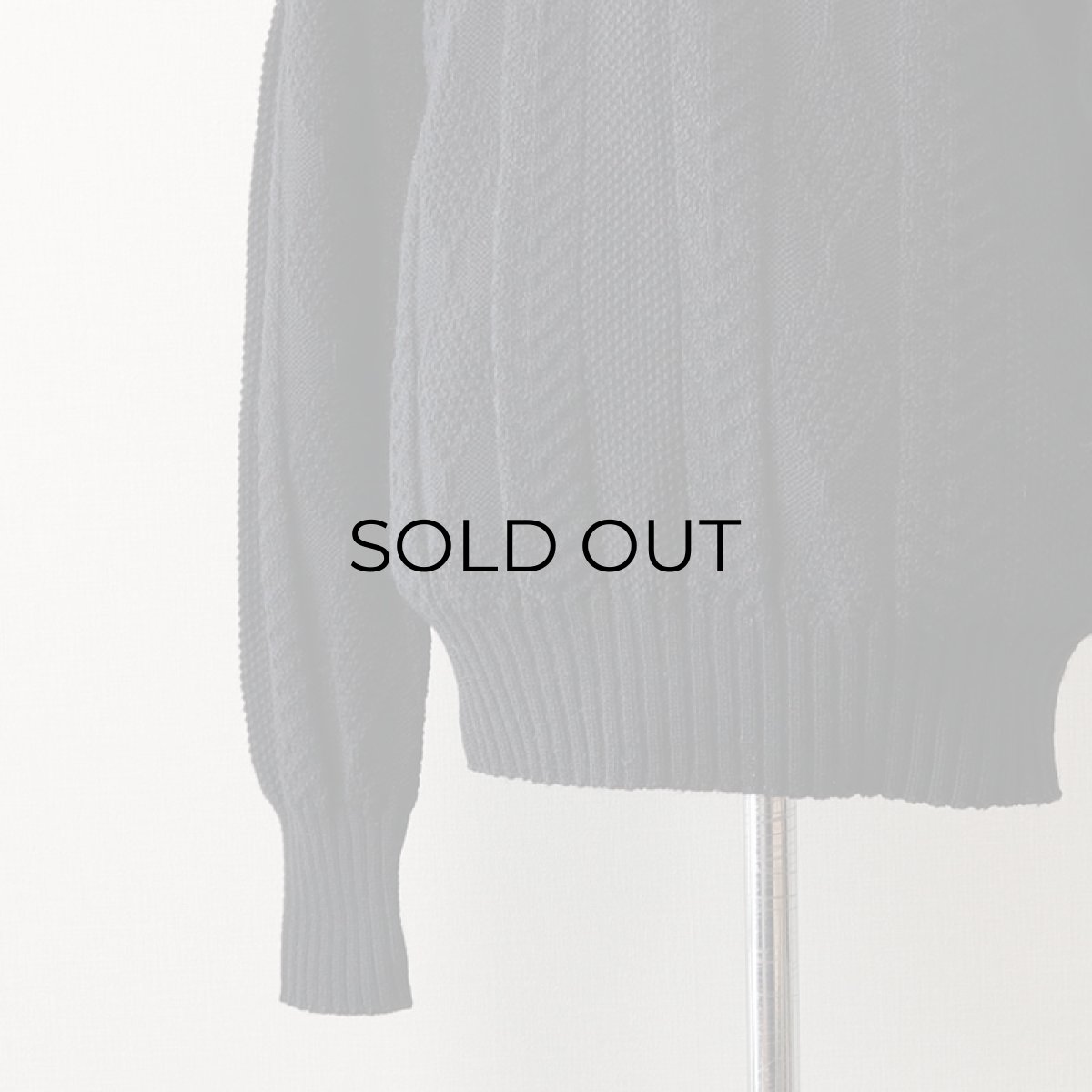 画像11: 50's CAMPUS BLACK WOOL KNIT V NECK SWEATER (11)