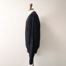 画像8: 50's CAMPUS BLACK WOOL KNIT V NECK SWEATER (8)