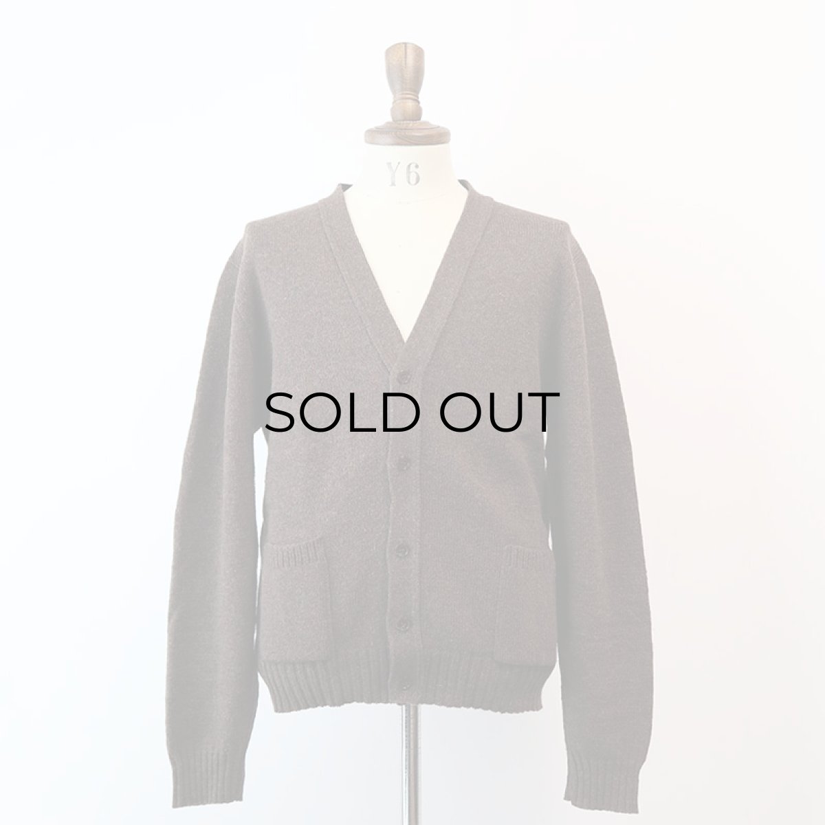 画像1: 〜70's CONTINENTAL WOOL KNIT CARDIGAN "MADE IN USA" (1)