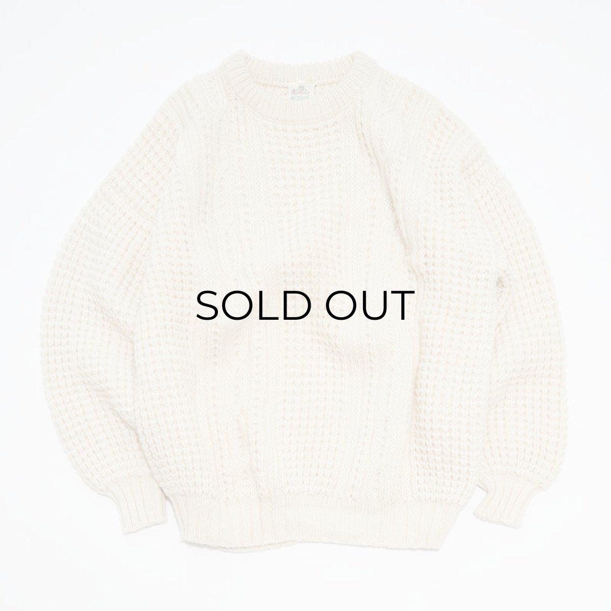 画像5: OLD Bonner of Ireland WOOL HAND KNIT FISHERMAN'S SWEATER "MADE IN IRELAND" (5)