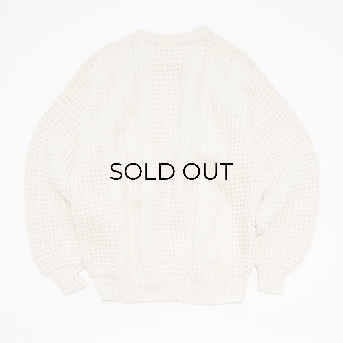 画像6: OLD Bonner of Ireland WOOL HAND KNIT FISHERMAN'S SWEATER "MADE IN IRELAND" (6)