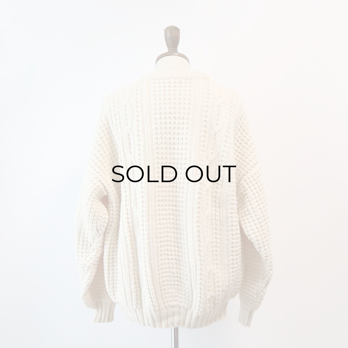 画像4: OLD Bonner of Ireland WOOL HAND KNIT FISHERMAN'S SWEATER "MADE IN IRELAND" (4)