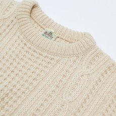 画像9: OLD Bonner of Ireland WOOL HAND KNIT FISHERMAN'S SWEATER "MADE IN IRELAND" (9)