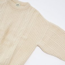 画像7: OLD Bonner of Ireland WOOL HAND KNIT FISHERMAN'S SWEATER "MADE IN IRELAND" (7)