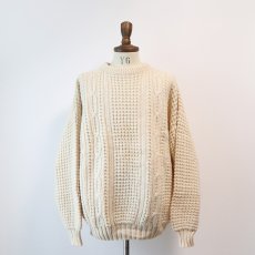 画像2: OLD Bonner of Ireland WOOL HAND KNIT FISHERMAN'S SWEATER "MADE IN IRELAND" (2)