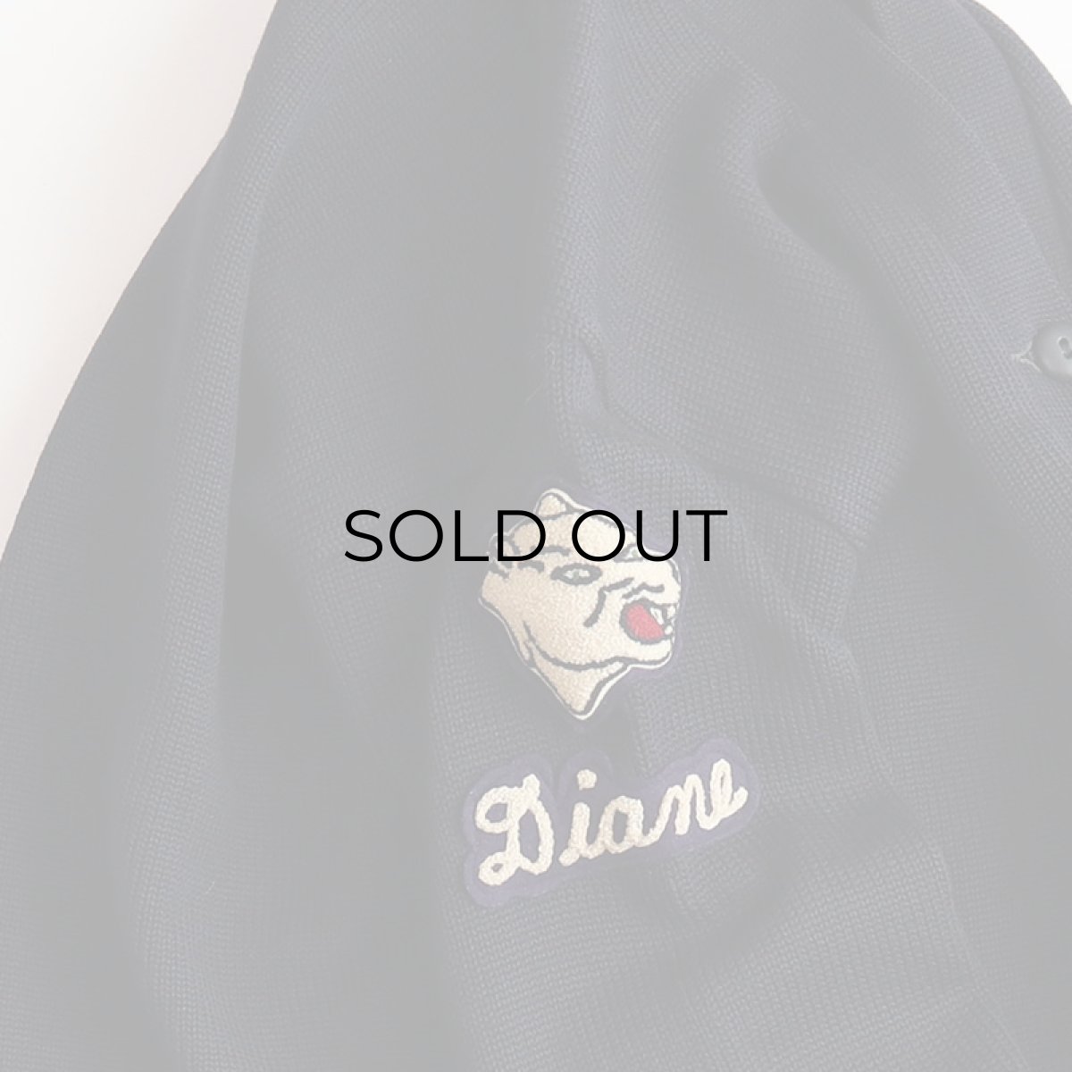 画像7: 〜60's LASLEY KNITTING CO. NAVY WOOL KNIT LETTERED AWARD CARDIGAN (7)