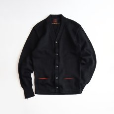 画像1: 50's Kandel BLACK WOOL KNIT AWARD CARDIGAN (1)