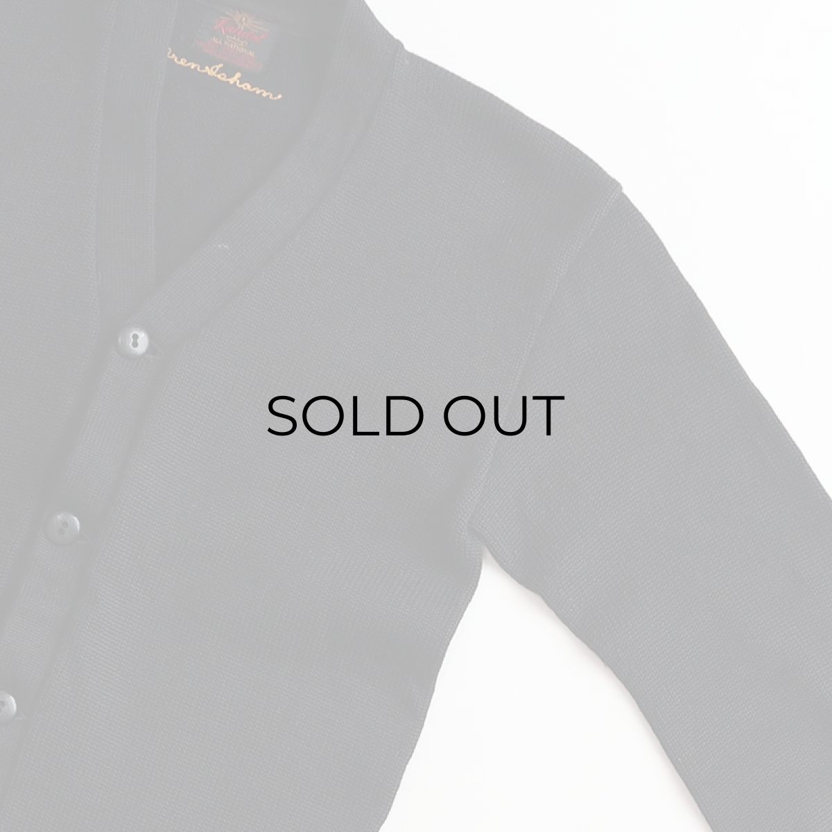 画像3: 50's Kandel BLACK WOOL KNIT AWARD CARDIGAN (3)