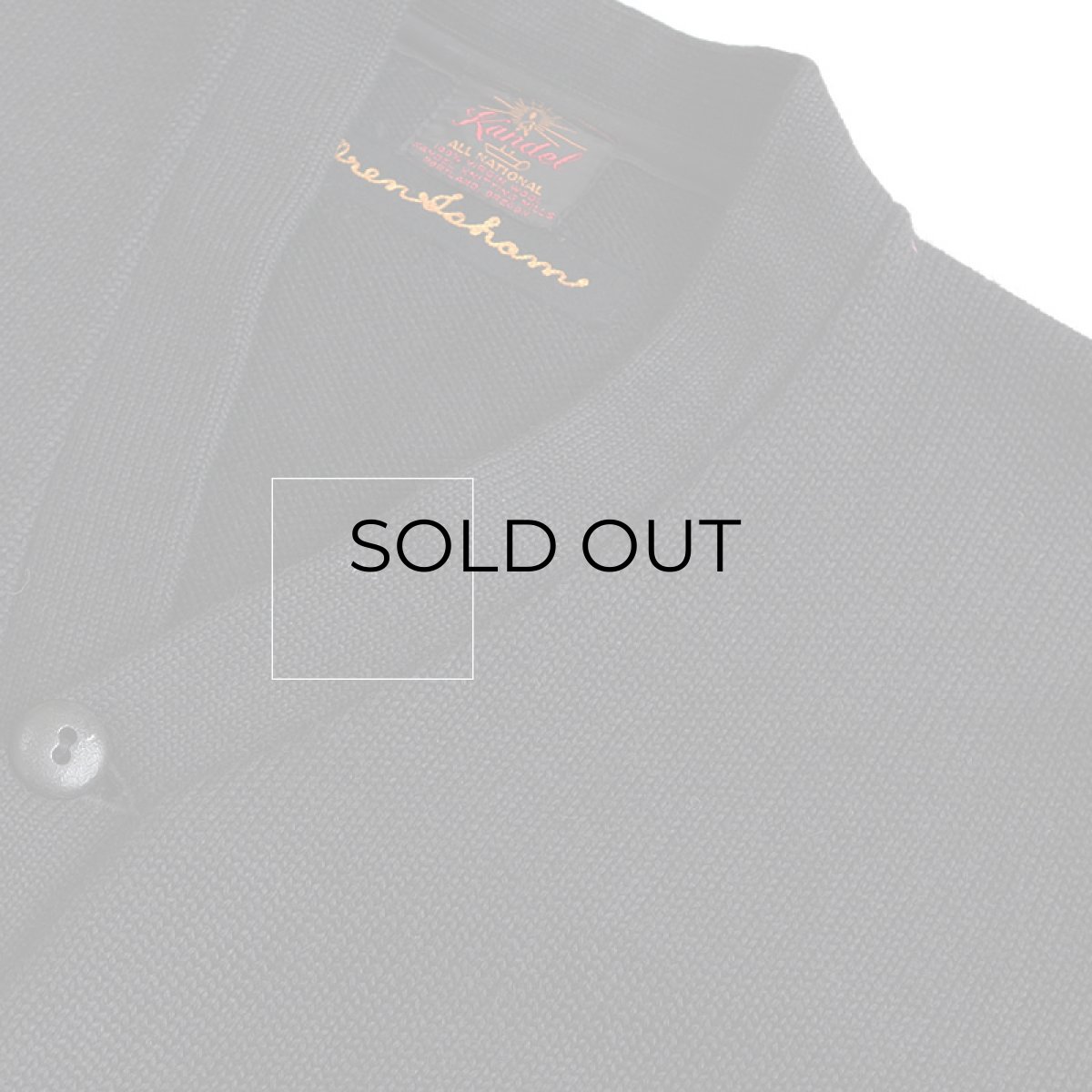 画像8: 50's Kandel BLACK WOOL KNIT AWARD CARDIGAN (8)