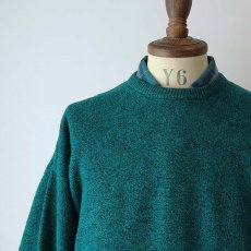 画像8: 80's nordstrom WOOL KNIT CREW NECK SWEATER "MADE IN ITALY" (8)