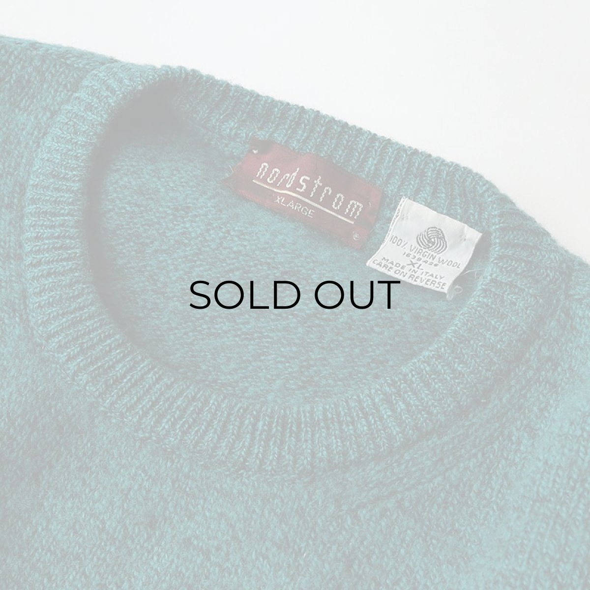 画像6: 80's nordstrom WOOL KNIT CREW NECK SWEATER "MADE IN ITALY" (6)