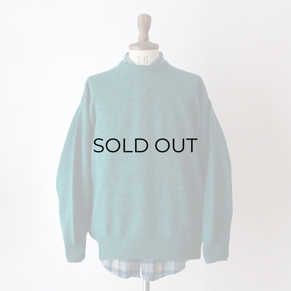 画像9: 80's nordstrom WOOL KNIT CREW NECK SWEATER "MADE IN ITALY" (9)