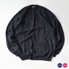 画像1: OLD LA VICUNITA BABY ALPACA KNIT CREW NECK SWEATER (1)