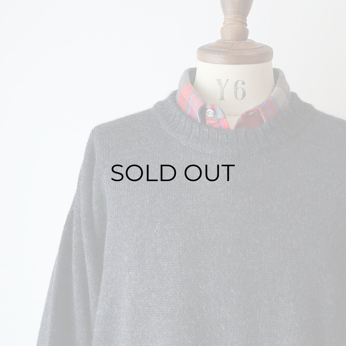 画像7: OLD LA VICUNITA BABY ALPACA KNIT CREW NECK SWEATER (7)