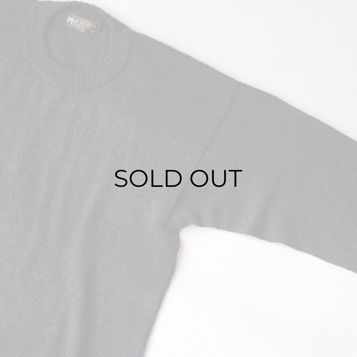 画像4: OLD LA VICUNITA BABY ALPACA KNIT CREW NECK SWEATER (4)