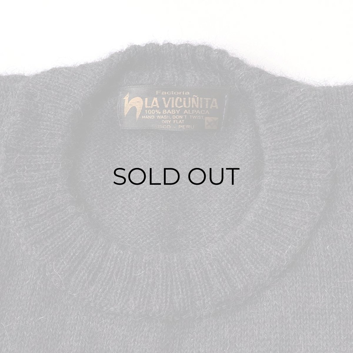 画像6: OLD LA VICUNITA BABY ALPACA KNIT CREW NECK SWEATER (6)