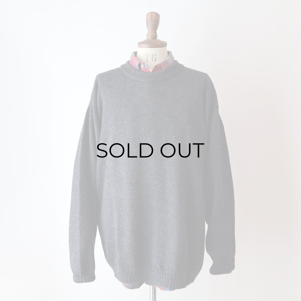 画像8: OLD LA VICUNITA BABY ALPACA KNIT CREW NECK SWEATER (8)