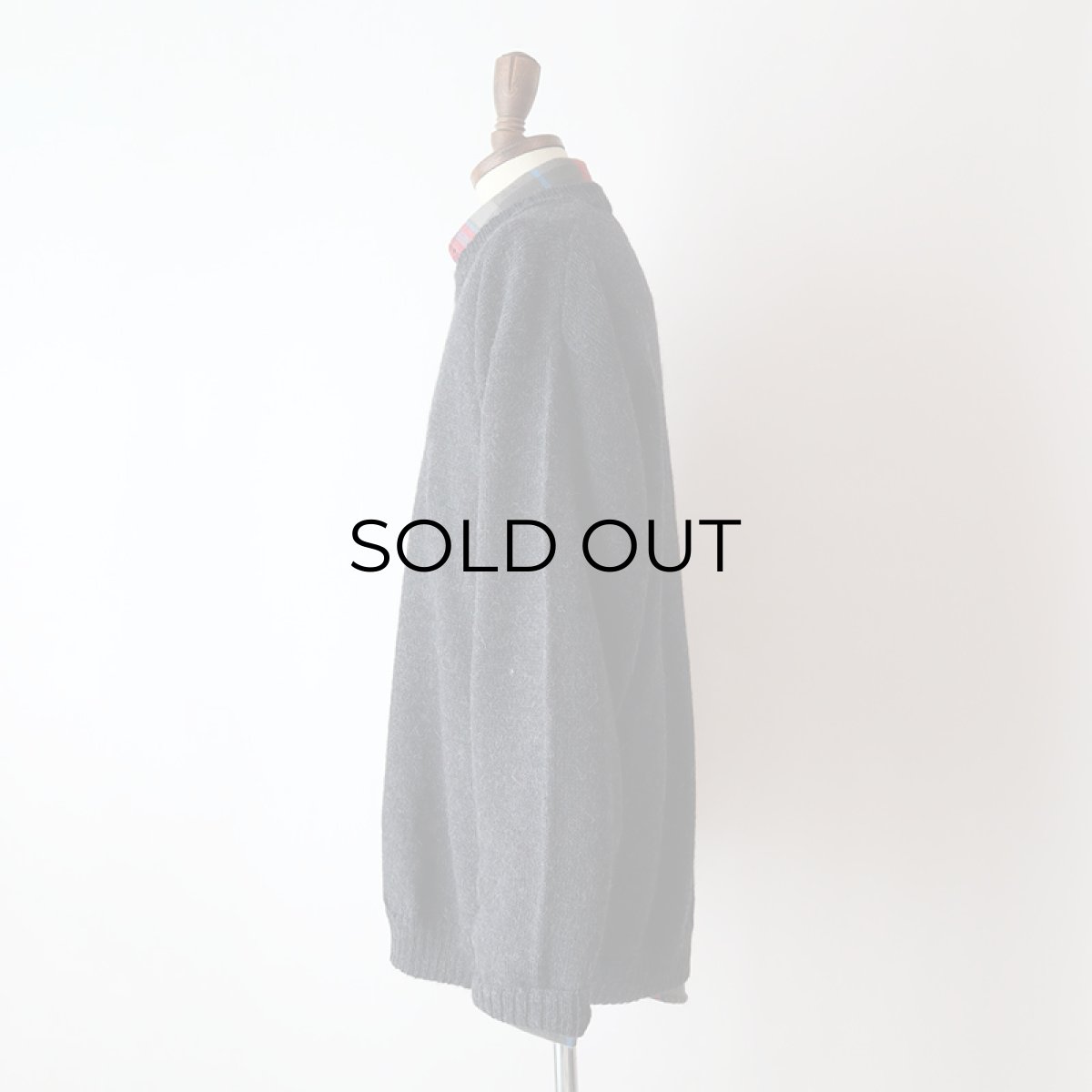 画像9: OLD LA VICUNITA BABY ALPACA KNIT CREW NECK SWEATER (9)