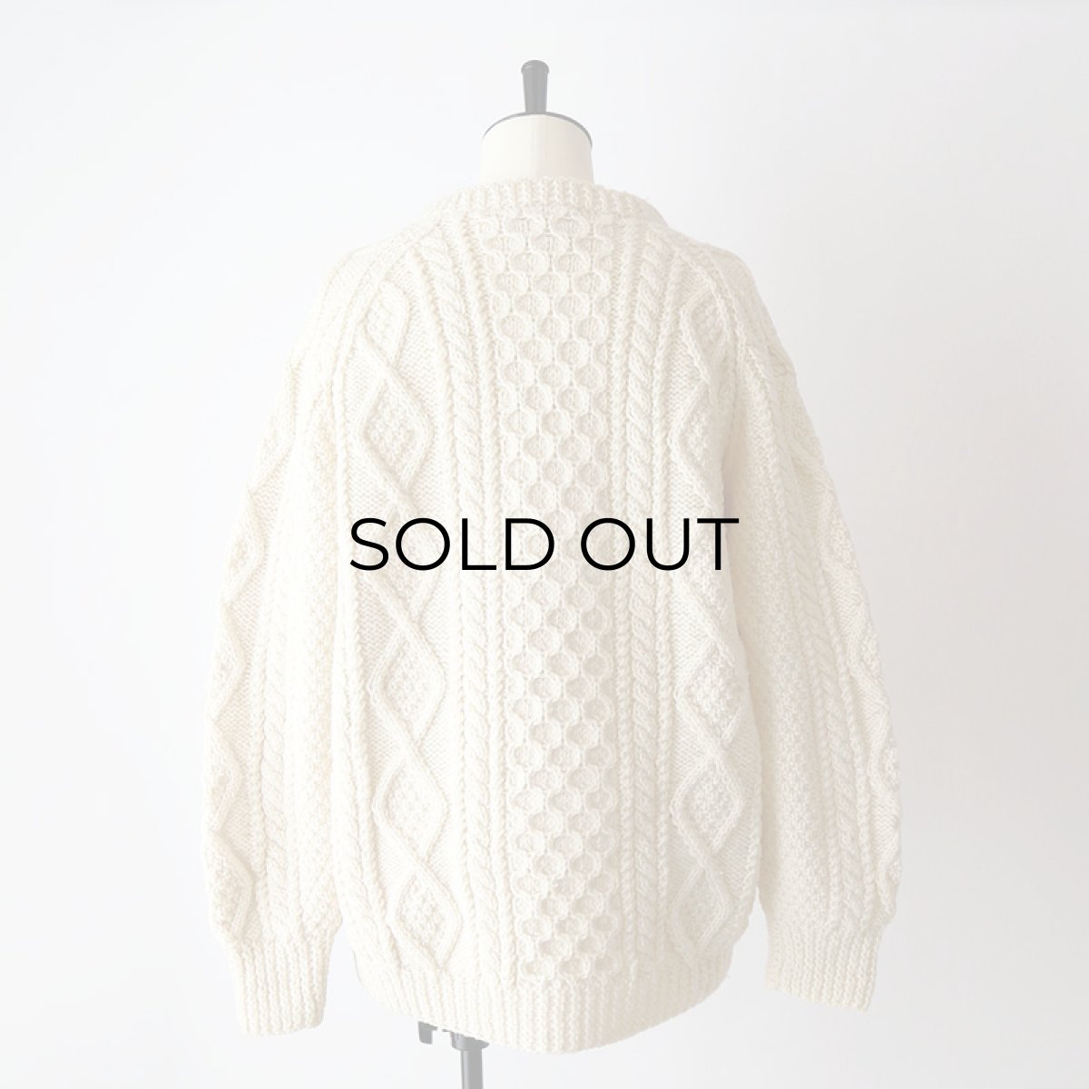 画像10: 〜80's John Molloy WOOL HAND KNIT FISHERMAN'S SWEATER "MADE IN THE REPUBLIC OF IRELAND" (10)