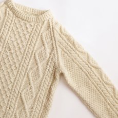 画像3: 〜80's John Molloy WOOL HAND KNIT FISHERMAN'S SWEATER "MADE IN THE REPUBLIC OF IRELAND" (3)