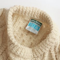 画像5: 〜80's John Molloy WOOL HAND KNIT FISHERMAN'S SWEATER "MADE IN THE REPUBLIC OF IRELAND" (5)