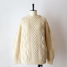 画像8: 〜80's John Molloy WOOL HAND KNIT FISHERMAN'S SWEATER "MADE IN THE REPUBLIC OF IRELAND" (8)