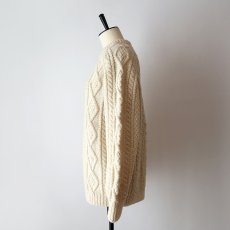 画像9: 〜80's John Molloy WOOL HAND KNIT FISHERMAN'S SWEATER "MADE IN THE REPUBLIC OF IRELAND" (9)