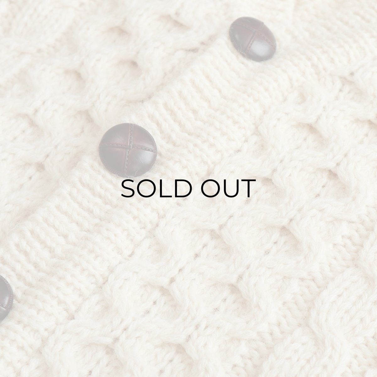 画像6: 80's L.L. Bean WOOL HNAD KNIT FISHERMAN'S CARDIGAN "MADE IN IRELAND" (6)