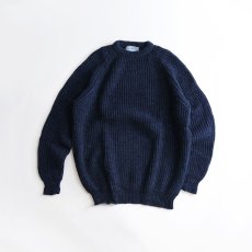画像1: FINE WOOLS SPUN IN SCOTLAND HEAVY WOOL KNIT SWEATER (1)
