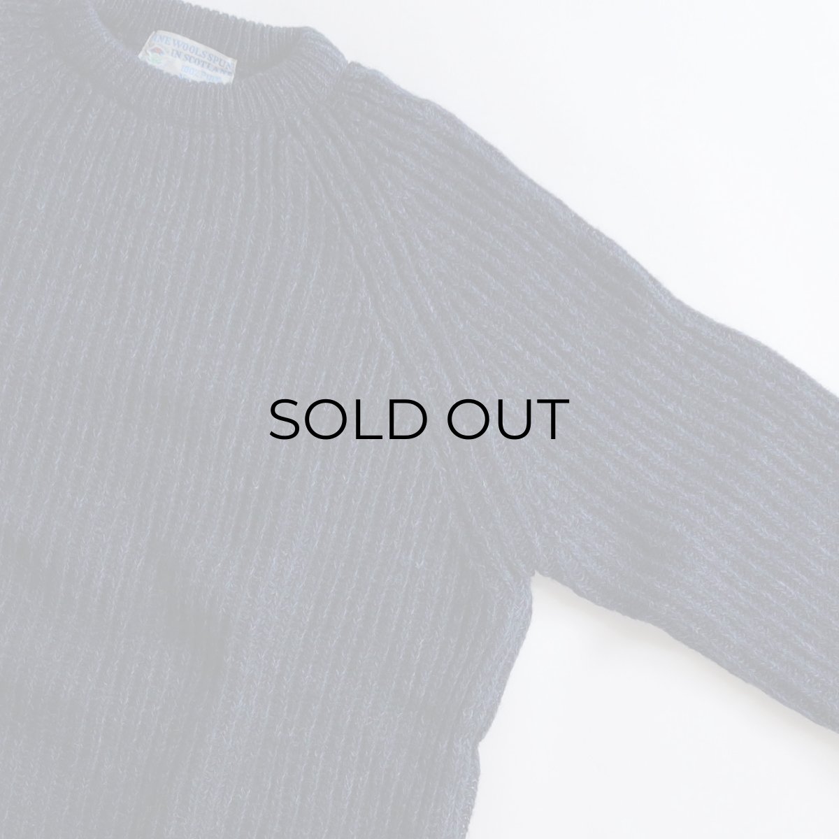 画像3: FINE WOOLS SPUN IN SCOTLAND HEAVY WOOL KNIT SWEATER (3)