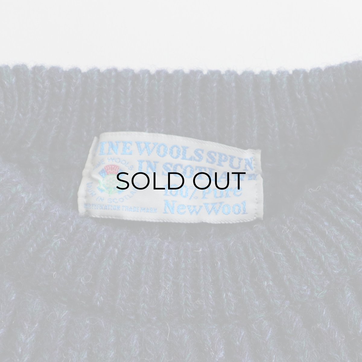 画像6: FINE WOOLS SPUN IN SCOTLAND HEAVY WOOL KNIT SWEATER (6)