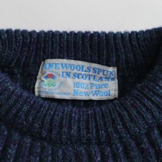 画像6: FINE WOOLS SPUN IN SCOTLAND HEAVY WOOL KNIT SWEATER (6)