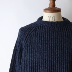 画像8: FINE WOOLS SPUN IN SCOTLAND HEAVY WOOL KNIT SWEATER (8)