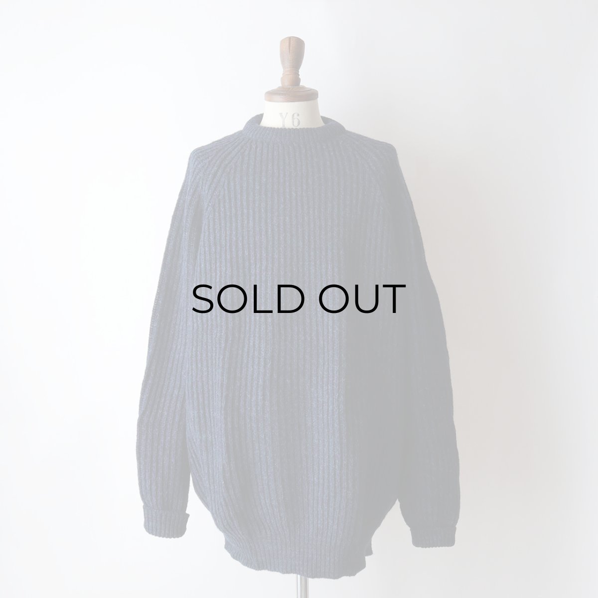 画像9: FINE WOOLS SPUN IN SCOTLAND HEAVY WOOL KNIT SWEATER (9)