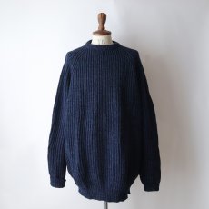 画像9: FINE WOOLS SPUN IN SCOTLAND HEAVY WOOL KNIT SWEATER (9)