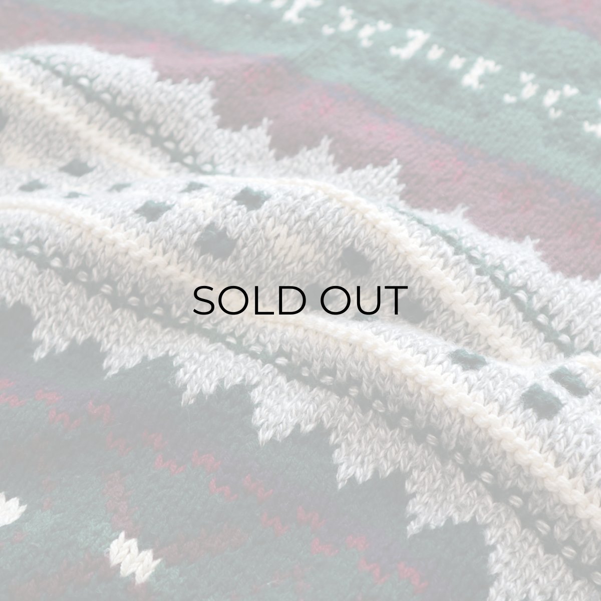 画像8: PURE STUFF COTTON BORDER PATTERN KNIT SWEATER "MADE IN USA" (8)