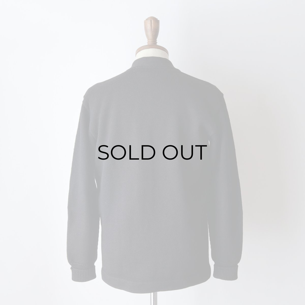 画像12: 50's Kandel BLACK WOOL KNIT AWARD CARDIGAN (12)