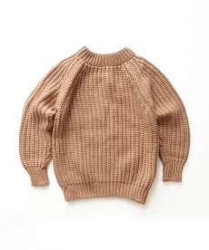 画像1: 〜80's UNKNOWN BRAND WOOL LOW GAUGE KNIT CREW NECK SWEATER (1)