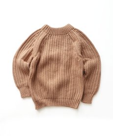 画像2: 〜80's UNKNOWN BRAND WOOL LOW GAUGE KNIT CREW NECK SWEATER (2)