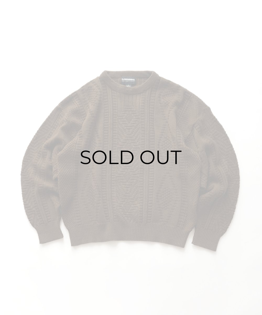 画像1: 〜90's EXPRESSIONS ACRYLIC KNIT CREW NECK SWEATER (1)