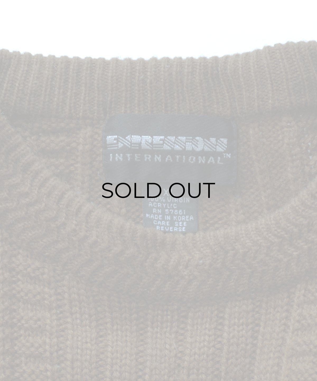 画像6: 〜90's EXPRESSIONS ACRYLIC KNIT CREW NECK SWEATER (6)