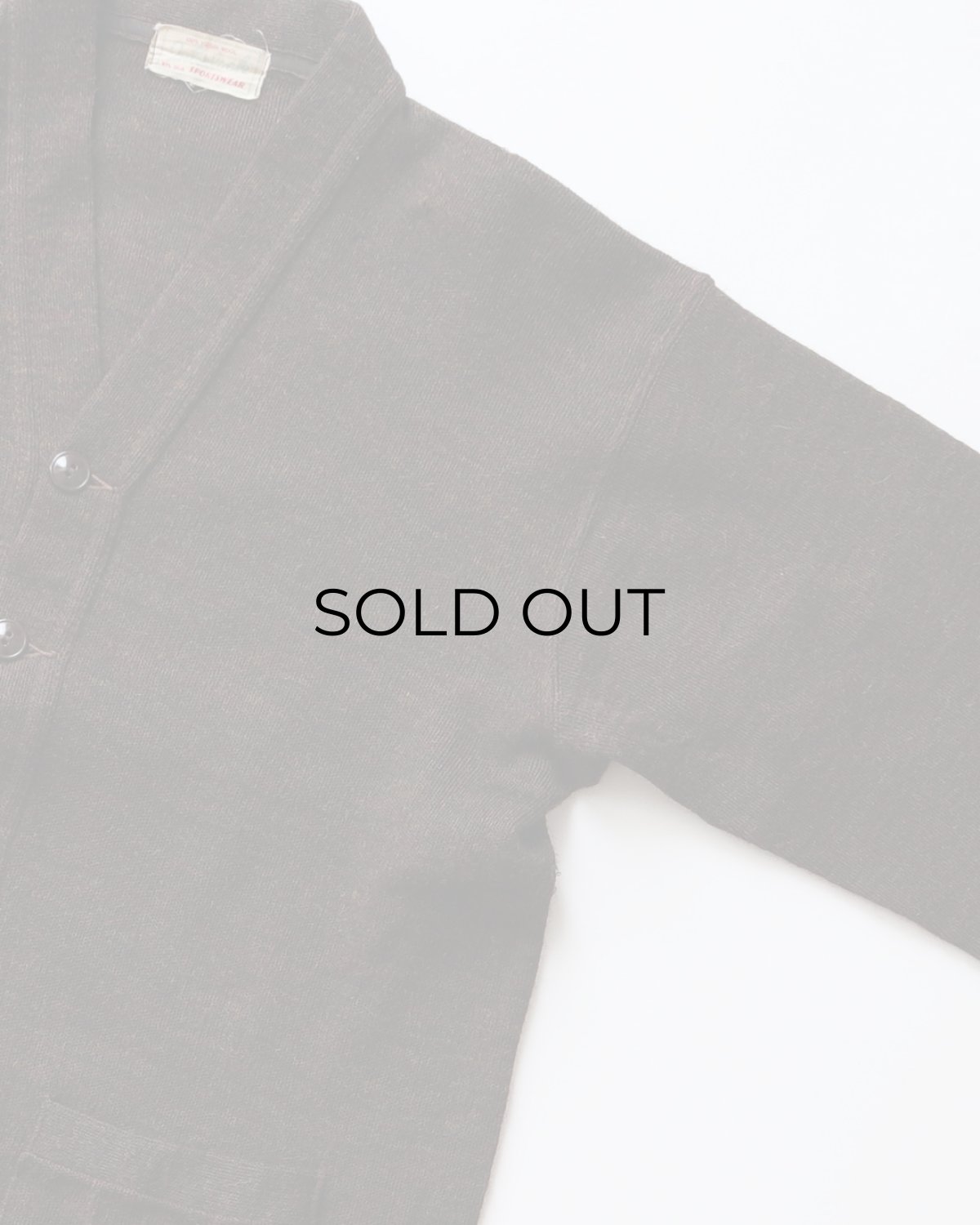 画像3: 〜50's Interlock SPORTSWEAR WOOL KNIT WORK CARDIGAN (3)