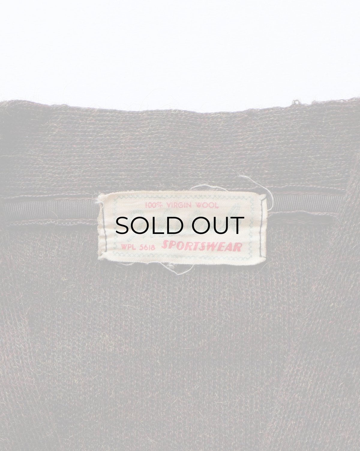 画像6: 〜50's Interlock SPORTSWEAR WOOL KNIT WORK CARDIGAN (6)